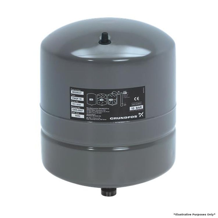 Buy Grundfos GT-H-24-V (24L) 10 Bar Rated Vertical Diaphragm Tank ...