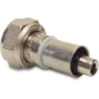 Itap 26mm x 3/4" Brass Nickel Plated KIWA 20 Bar Multi-Fit Adaptor Socket With Female Threaded Nut