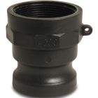 1" Male Camlock x Female Thread Type A 7.5 Bar Polypropylene Camlock Coupler