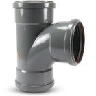 Bosta 110mm PVC-U 87° Drainage T-Piece KOMO/BENOR SN4 With Ring Seal