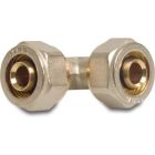 Profec 16mm Brass Nickel Plated Type Alu-PE-X Compression 90° Elbow