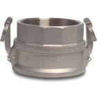 1" Female Camlock x Female Thread Type D 16 Bar Stainless Steel 316 Camlock Coupler
