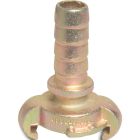 19mm Hose Tail CD 42 10 Bar Galvanised Steel Quick Coupler With Safety Edge