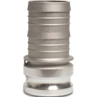 1 1/4" Male Camlock x 32mm Hose Tail Type E 16 Bar Aluminium Camlock Coupler