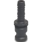 3/4" Male Camlock x 19mm Hose Tail Type E 7.5 Bar Polypropylene Camlock Coupler