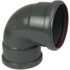 Bosta 200mm PVC-U 87° Short Drainage Bend SN4 KOMO/BENOR With Ring Seal
