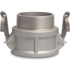 1 1/4" Female Camlock x Male Thread Type B 16 Bar Aluminium Camlock Coupler