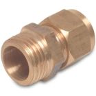 Bosta 18mm x 1/2" Brass 10 Bar Male Threaded Compression Adaptor Socket