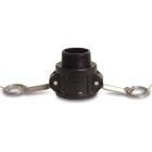 1/2" Female Camlock x Male Thread Type B 7.5 Bar Polypropylene Camlock Coupler