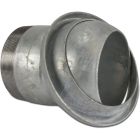 100mm Male Part Italian x 4" Male Thread Type Italian Galvanised Steel Coupler Adaptor