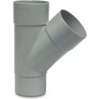 Bosta 80mm PVC-U 45° RWA T-Piece With Glue Socket x Insert (In Pipe) Connection