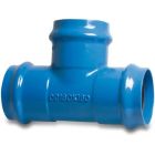 Profec 160mm x 110mm x 160mm Ductile Iron 10 Bar Ring Seal 90° Reducer T-Piece