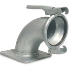 150mm Female Part Italian x 4" Square Flange Type Italian Quick Coupler 90° Bend