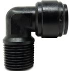 6mm Push In x 3/8" Male Thread 20 Bar POM WRAS Aquaspeed 90° Adaptor Elbow