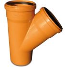 Bosta 110mm PVC-U SN4 45° Drainage T-Piece With Ring Seal