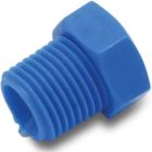 Tefen 1/4" PA Glass Fibre Reinforced 14 Bar Male Threaded Plug