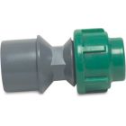 VDL 32/40mm x 32mm PVC-U/PP 10 Bar Compression Glue Adaptor Socket