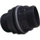 Profec 50mm x 2" x 2" PVC-U Bulkhead Fitting 10 Bar Male Thread Glue Socket