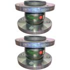 80mm (80NB) Flanged PN16 EPDM Untied Rubber Expansion Joint Set (x2) for Heating Systems