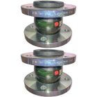 32mm (32NB) Flanged PN16 EPDM Untied Rubber Expansion Joint Set (x2) for Heating Systems
