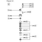 ABS Repair Kit For The J(S) 12 & 15 Pump Ranges