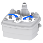 Saniflo Sanicubic 2 Classic Heavy Duty Macerator for Wall Hung Toilet, Basin, Bath, Bidet and Multiple Grey Water Appliances 240V