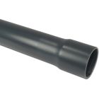Pressure pipe PVC-U 50 mm x 2,0 mm glue socket x plain 8bar grey 5m KIWA