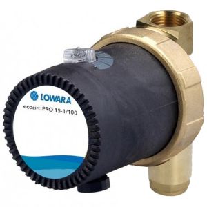 Lowara Ecocirc Pro 15-1/65 R 1/2" Bronze Circulator with Temp Control 240v