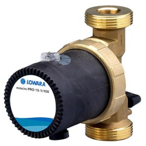 Lowara Ecocirc Pro 15-1/110LBR 1 1/4" Bronze Circulator With Temp Control 240v