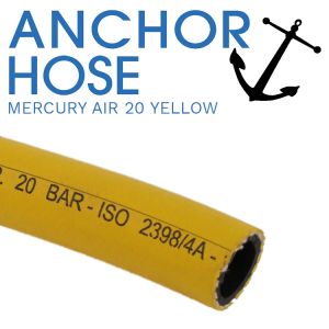 Mercury Air 20 Yellow Premium Rubber Air Hose - Cut Per Metre