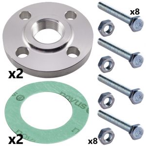 1 Inch Stainless Steel Threaded Flange Set for CRN(E) 1S/1/3 Pumps (2 sets inc)