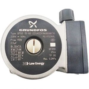 Grundfos OEM UPS0 15-60 130mm 1 1/2" BSP Domestic Circulating Pump 240v