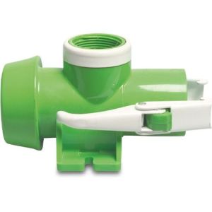 Male Part Fersil x Female Thread x Female Part Fersil 8 Bar PVC-U 90° T-Piece