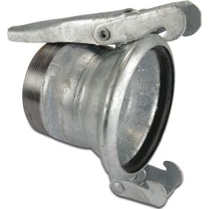 Female Part Italian x Male Thread Type Italian Galvanised Steel Coupler Adaptor