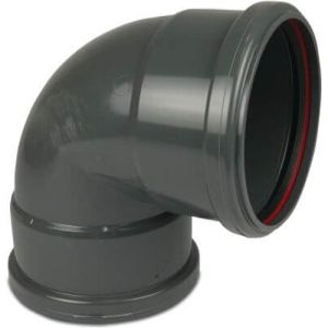 Bosta PVC-U 87° Short Drainage Bend SN4 KOMO/BENOR With Ring Seal