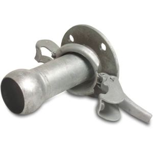 Male Bauer x Flange PN10 S70 Galvanised Steel Quick Coupler Adaptor