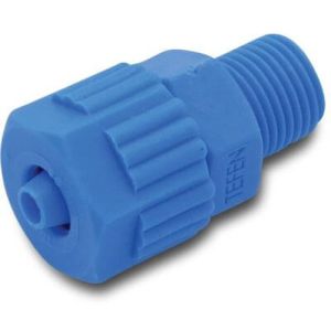 Tefen PA Glass Fibre Reinforced 14 Bar Male Threaded Barbed Connector