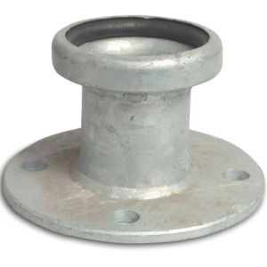 Female Bauer x Flange PN10 S73 Galvanised Steel Quick Coupler Adaptor