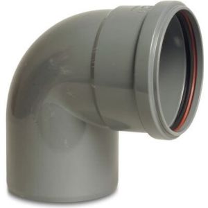 Bosta PVC-U SN4 87° Short Drainage Bend KOMO/BENOR With Ring Seal
