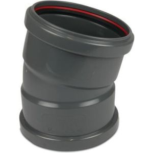 Bosta PVC-U SN8 15° Drainage Bend KOMO/BENOR With Ring Seal