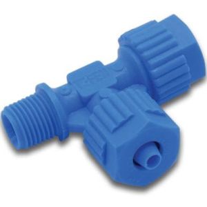 Tefen PA Glass Fibre Reinforced 14 Bar Male Threaded Barbed 90° T-Piece