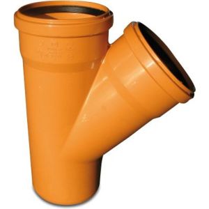 Bosta PVC-U SN4 45° Drainage T-Piece With Ring Seal