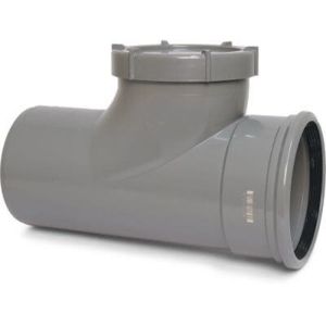 Bosta PVC-U SN4 Drainage T-Piece For Inspection KOMO/BENOR With Ring Seal And Spigot Connection