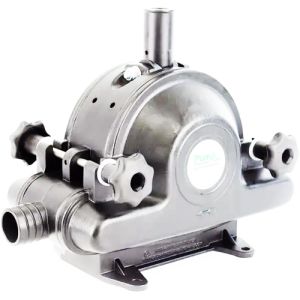 Patay DD120 Double Butyl Diaphragm Manual Pump with Hand Wheel Access - Aluminium