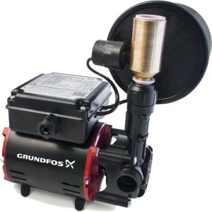 Grundfos SSR2-2.0 CN Single Impeller Universal Regenerative Shower Booster Pump (x2 Hoses Inc.)