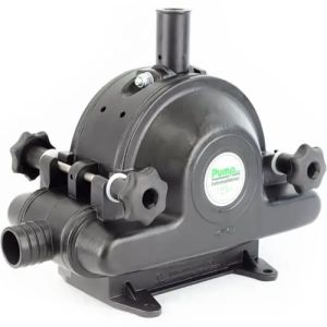 Patay DD120 Double Butyl Diaphragm Manual Pump with Hand Wheel Access - Epoxy Coated