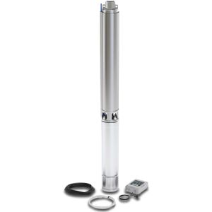DAB Deep well pump stainless steel 304 1 1/4" female thread 10,8A 230VAC with 40m cable and control box booster type S4 KIT 4/19 oil cooling