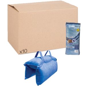 HydroSack Water Reactive Temporary Flood Barrier (Box of 10 Pks of 2)