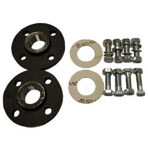 Screwed flange set