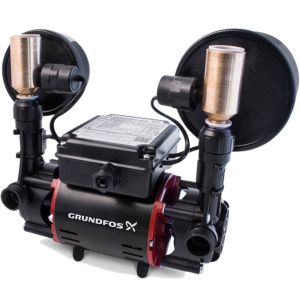 Grundfos STR2-2.0 CN Twin Impeller Universal Regenerative Shower Booster Pump (x4 Hoses Inc.)